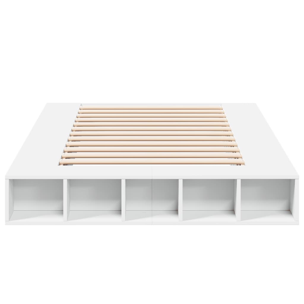 Sengeramme hvit 120x200 cm konstruert tre