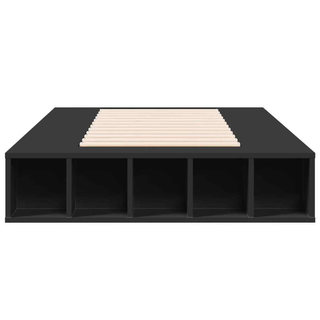 Sengeramme svart 100x200 cm konstruert tre