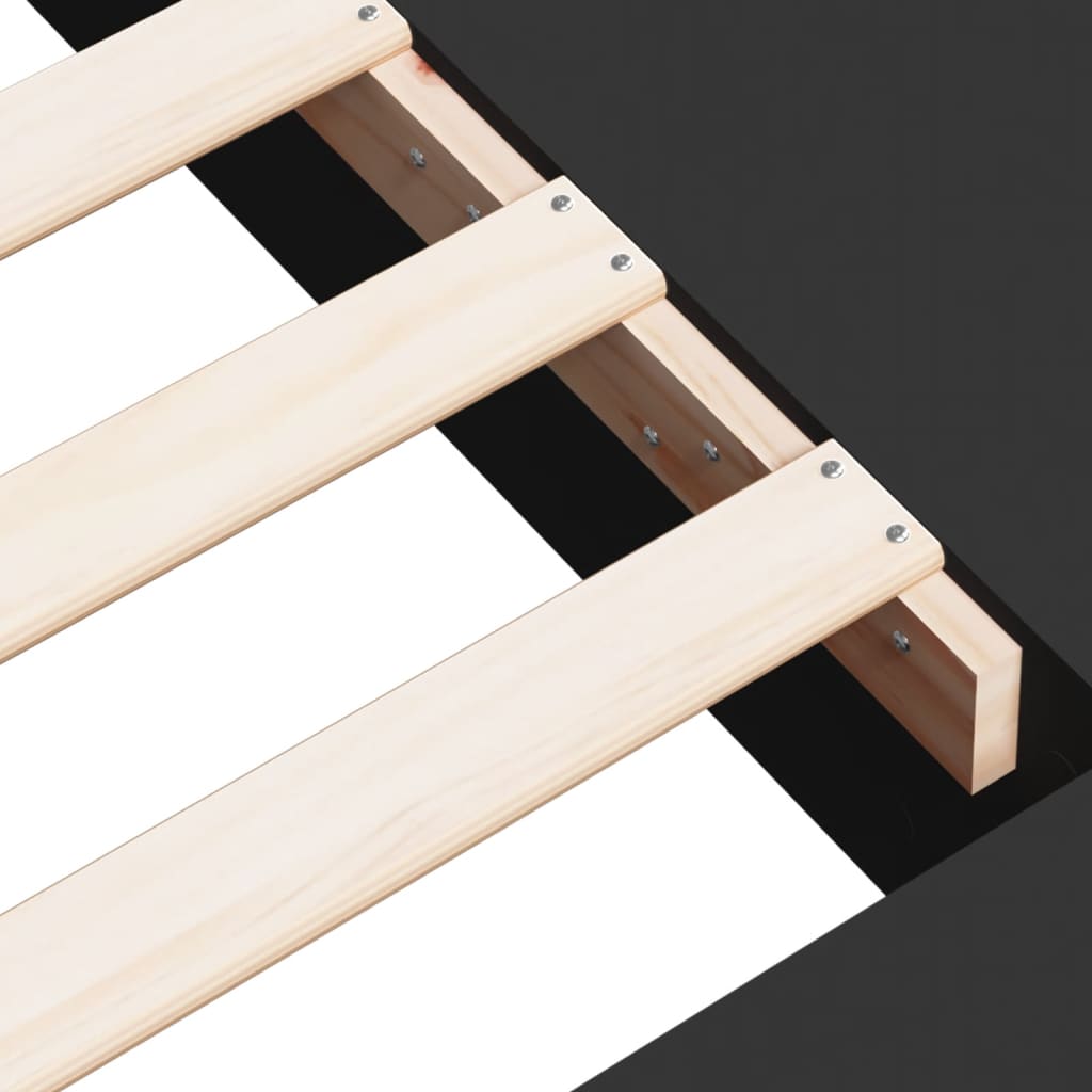 Sengeramme svart 100x200 cm konstruert tre