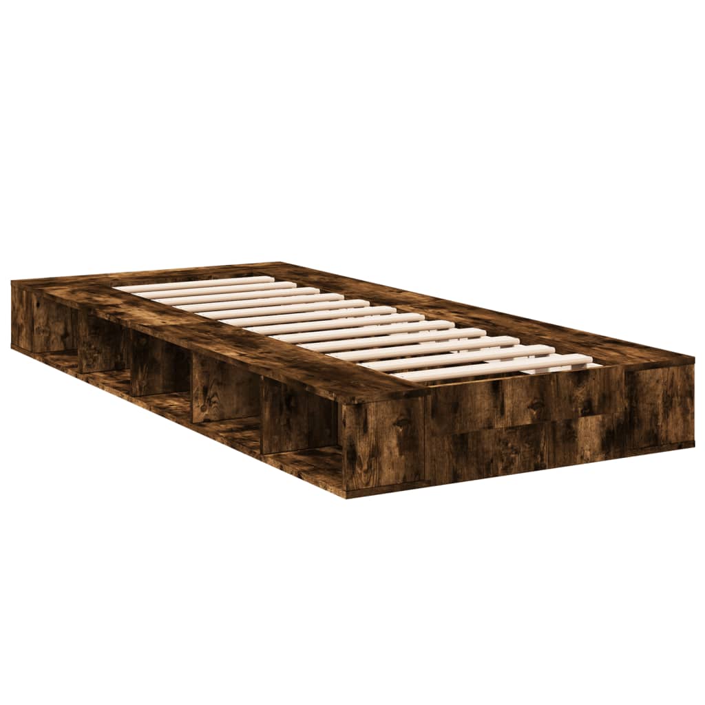 Sengeramme røkt eik 100x200 cm konstruert tre