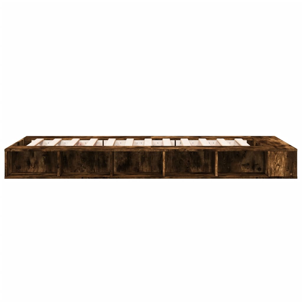Sengeramme røkt eik 90x200 cm konstruert tre