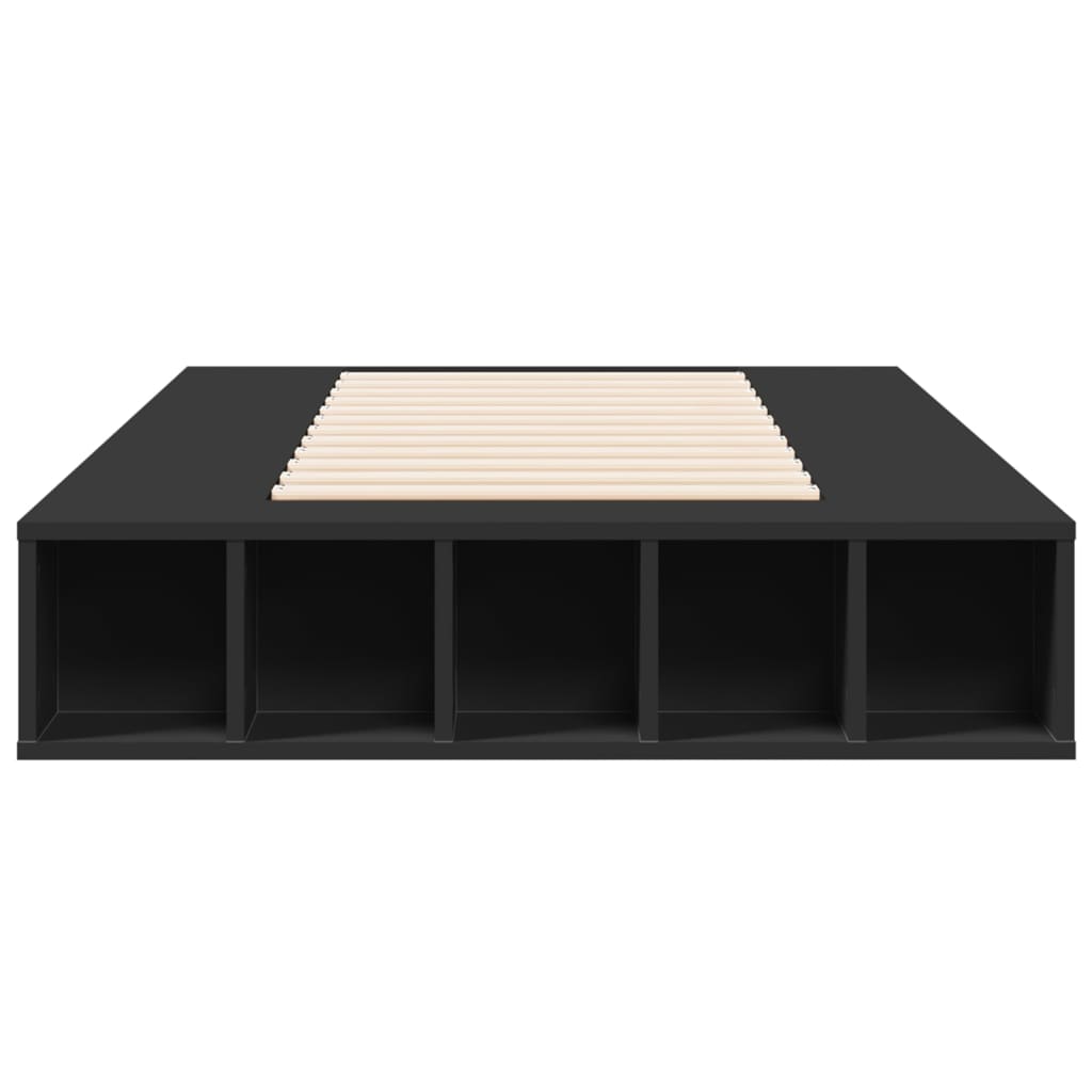 Sengeramme svart 90x190 cm konstruert tre