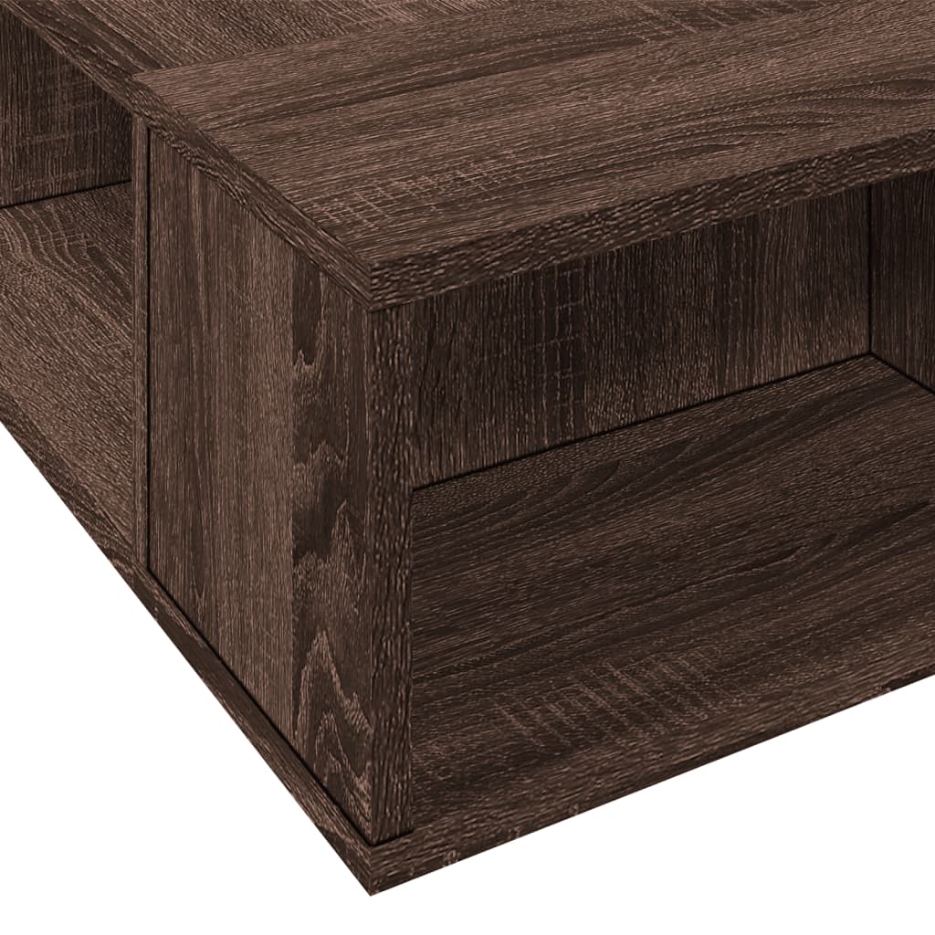 Sengeramme brun eik 90x190 cm konstruert tre