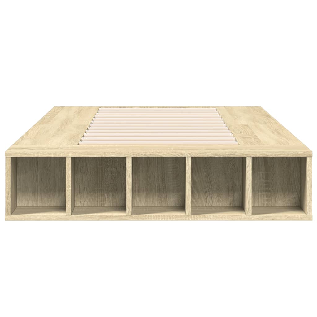 Sengeramme sonoma eik 75x190 cm konstruert tre