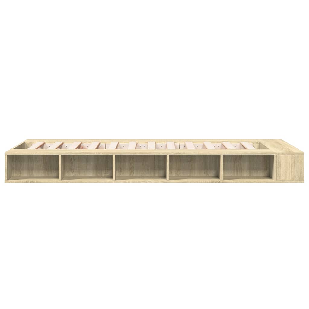 Sengeramme sonoma eik 75x190 cm konstruert tre