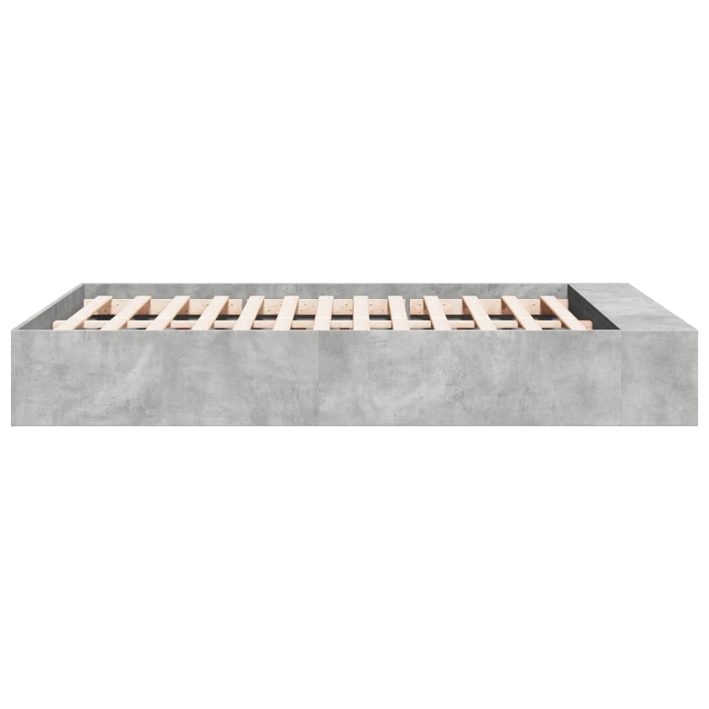 Sengeramme betonggrå 120x190 cm konstruert tre