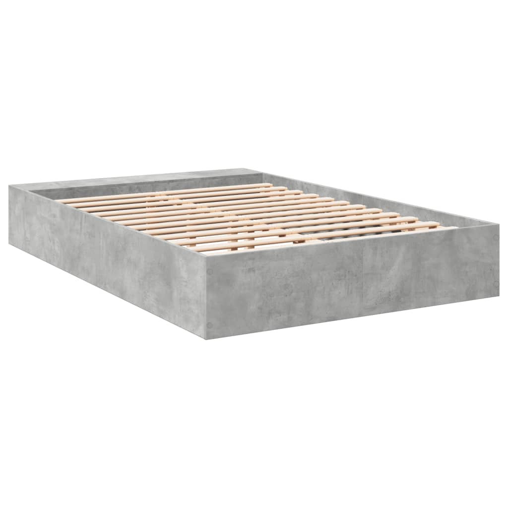 Sengeramme betonggrå 120x190 cm konstruert tre