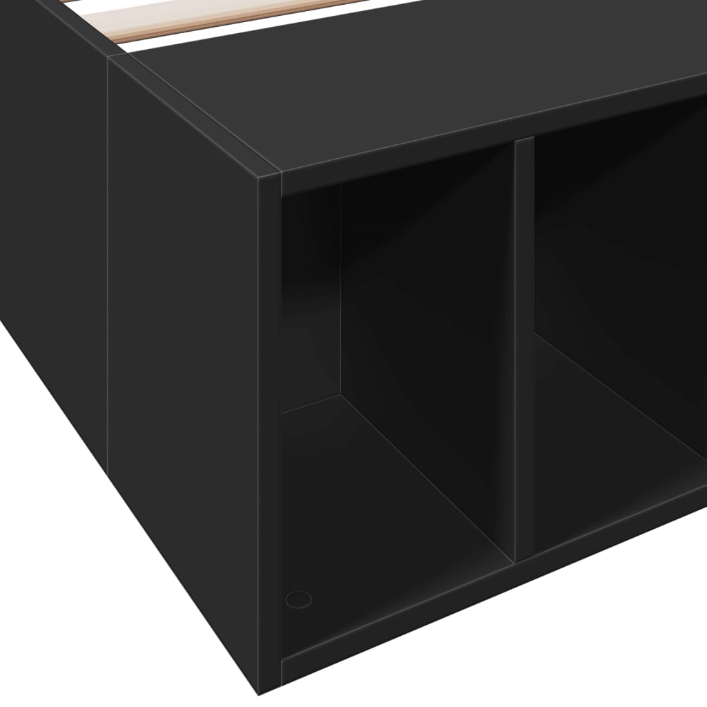 Sengeramme svart 90x190 cm konstruert tre