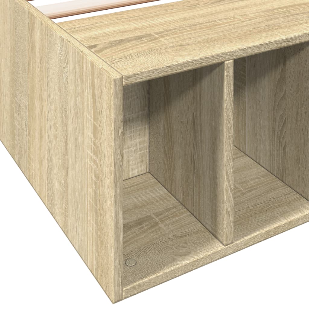 Sengeramme sonoma eik 75x190 cm konstruert tre