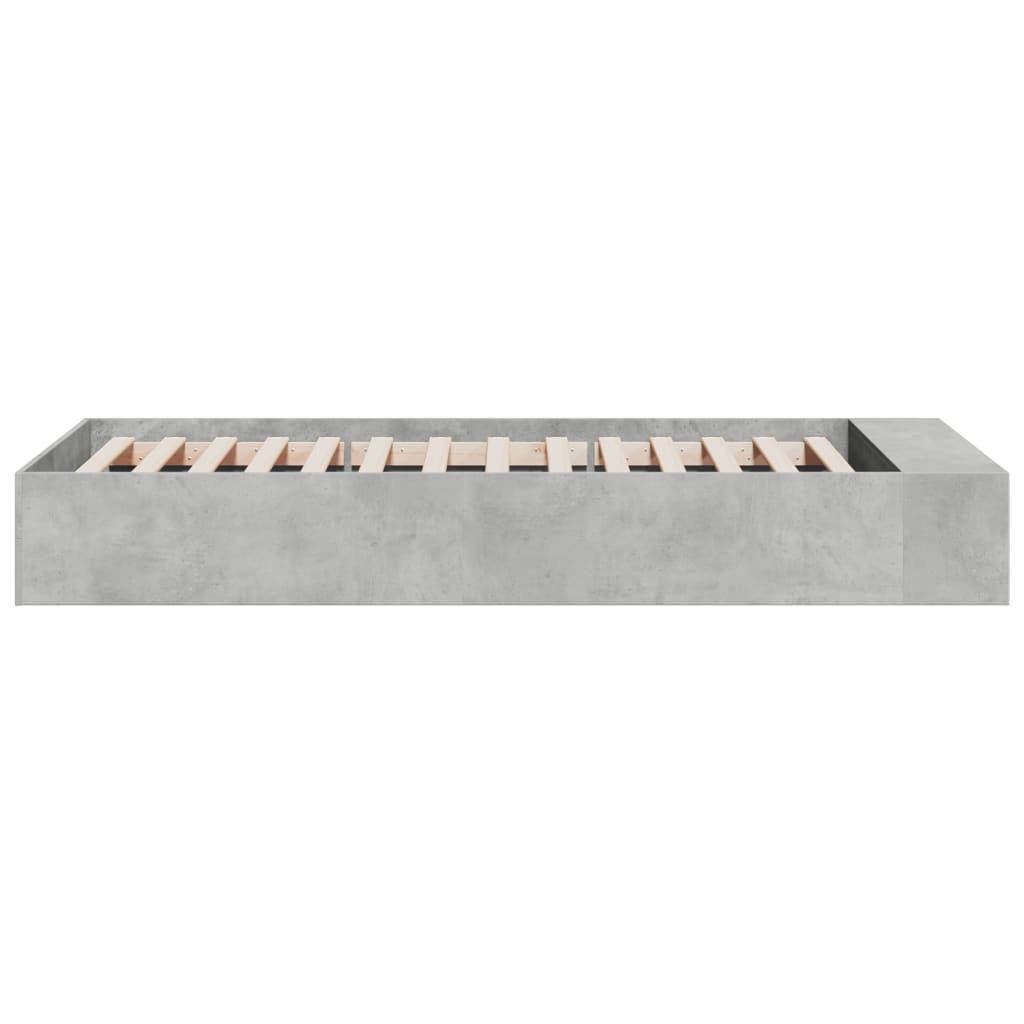 Sengeramme betonggrå 75x190 cm konstruert tre
