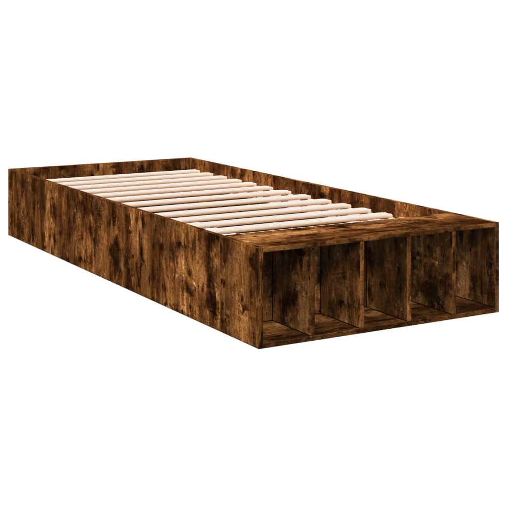 Sengeramme røkt eik 75x190 cm konstruert tre
