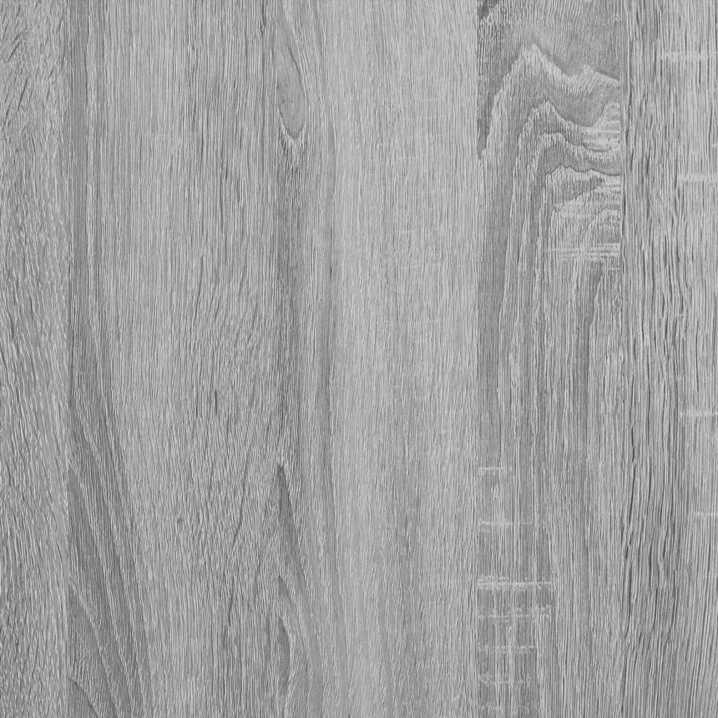 Sengeramme med skuffer grå sonoma 200x200 cm konstruert tre