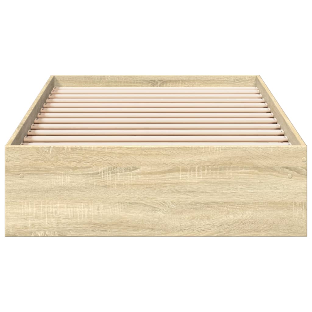 Sengeramme med skuffer sonoma eik 90x190 cm konstruert tre