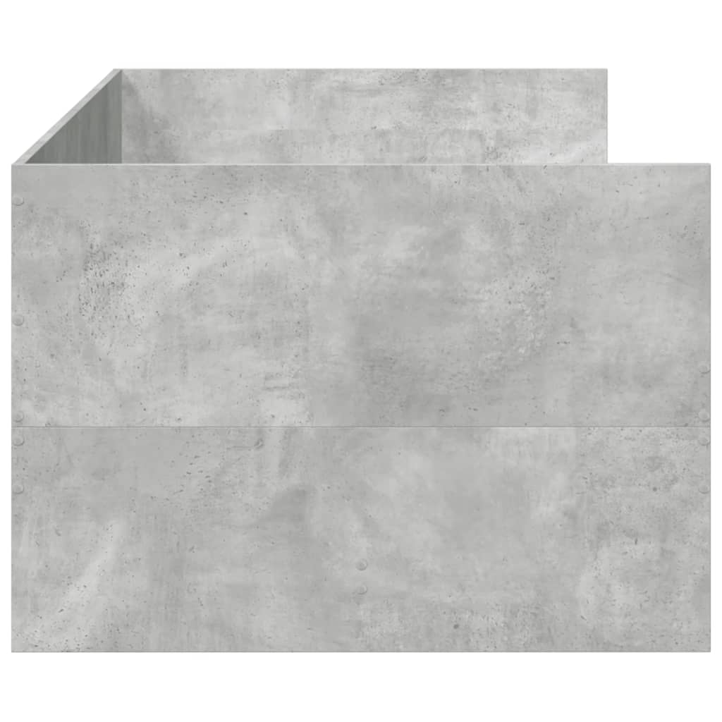 Dagseng med skuffer uten Madrass betonggrå 90x200 cm