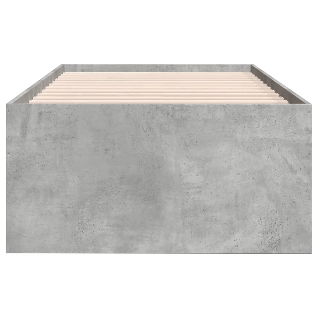 Dagseng med skuffer uten Madrass betonggrå 90x190 cm