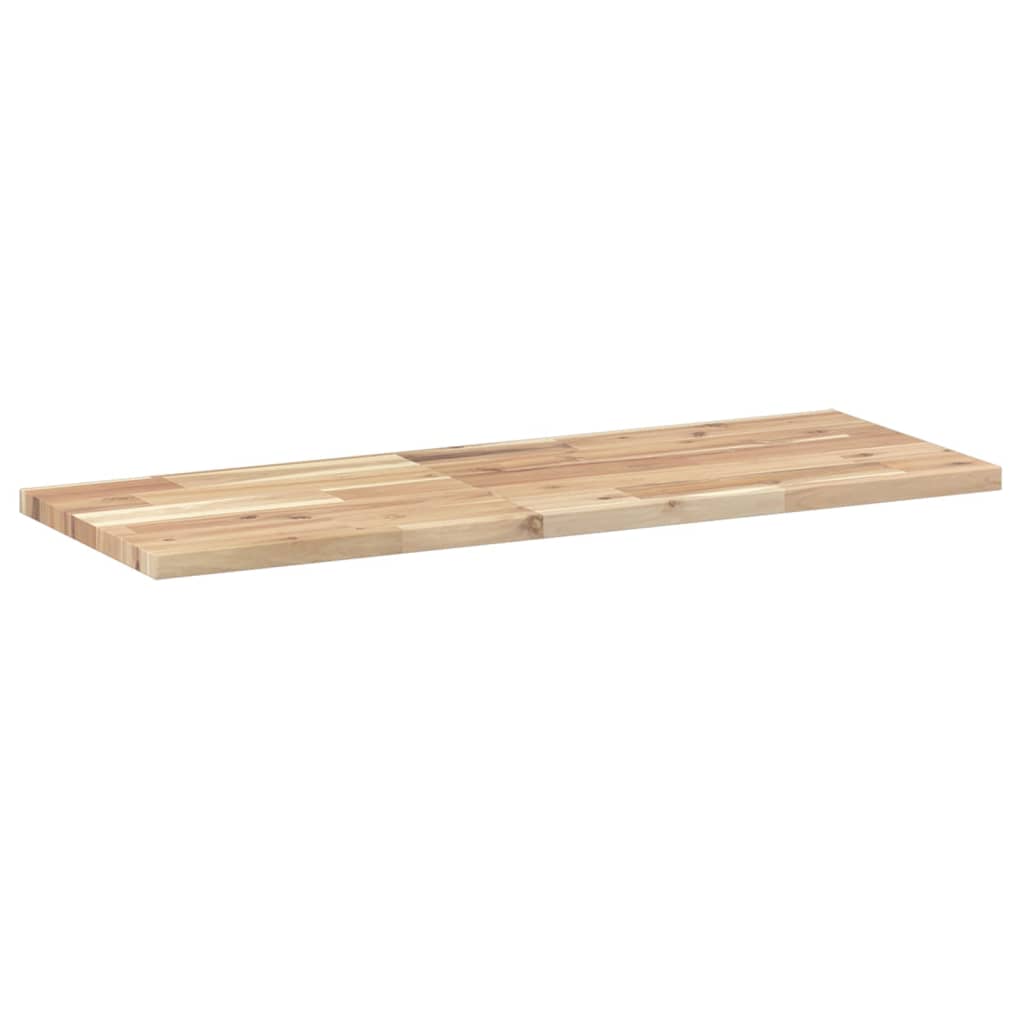 Flytende hyller 4 stk 100x30x2 cm ubehandlet heltre akasie