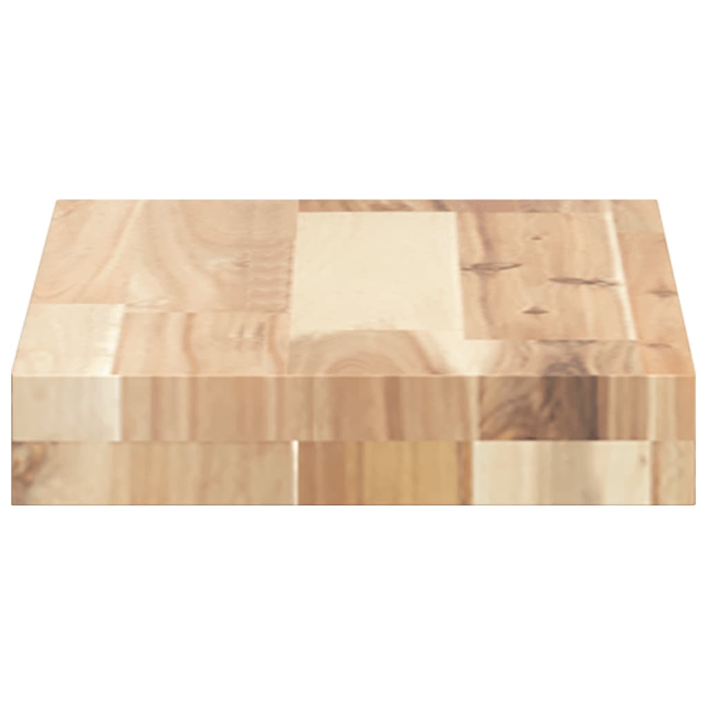 Flytende hyller 4 stk 60x20x4 cm ubehandlet heltre akasie