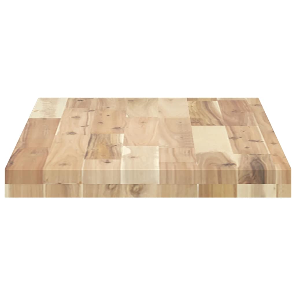 Flytende hyller 4 stk 80x40x4 cm ubehandlet heltre akasie