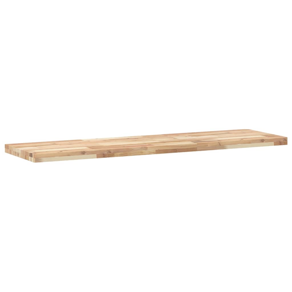 Flytende hyller 4 stk 140x40x4 cm ubehandlet heltre akasie