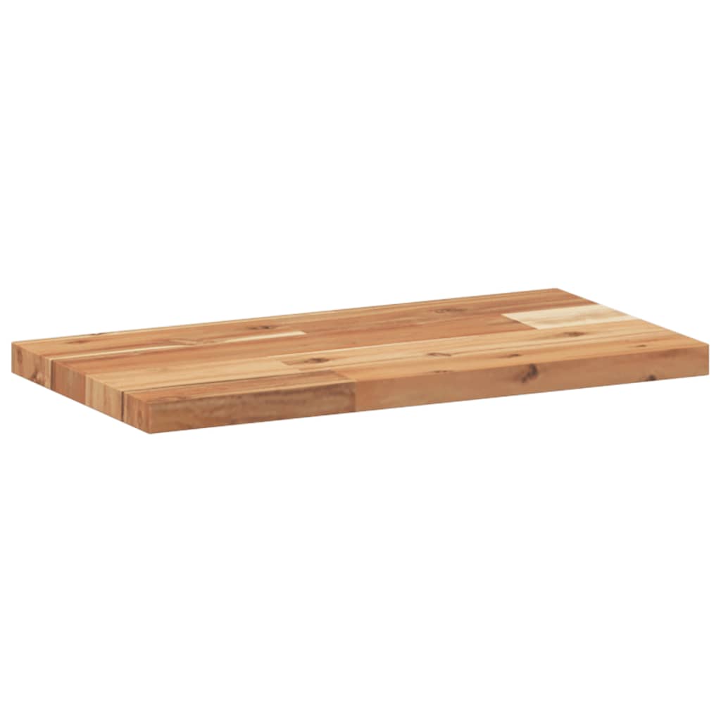 Flytende hyller 2 stk 60x20x2 cm oljebehandlet heltre akasie