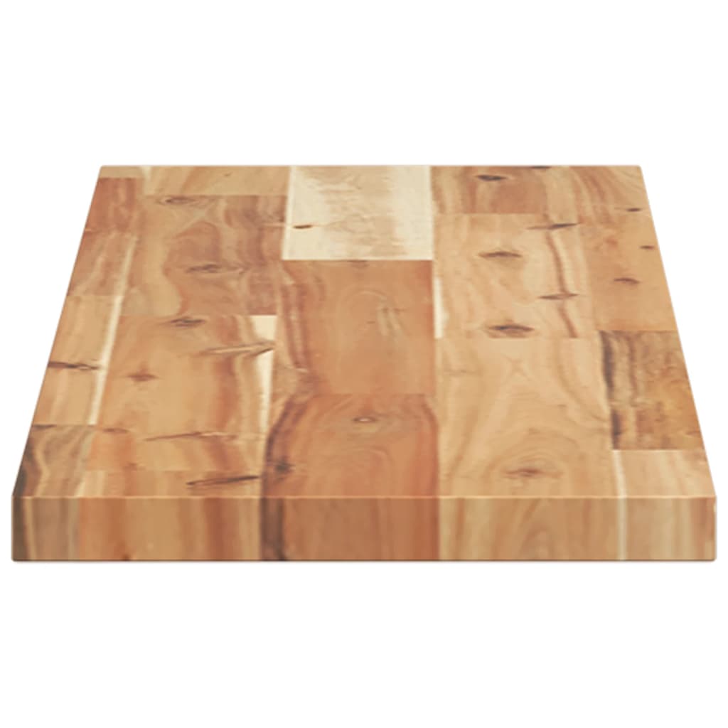 Flytende hyller 2 stk 80x20x2 cm oljebehandlet heltre akasie