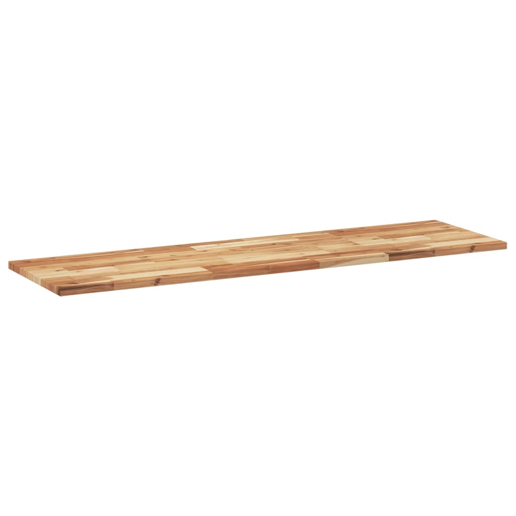 Flytende hyller 2 stk 120x40x2 cm oljebehandlet heltre akasie
