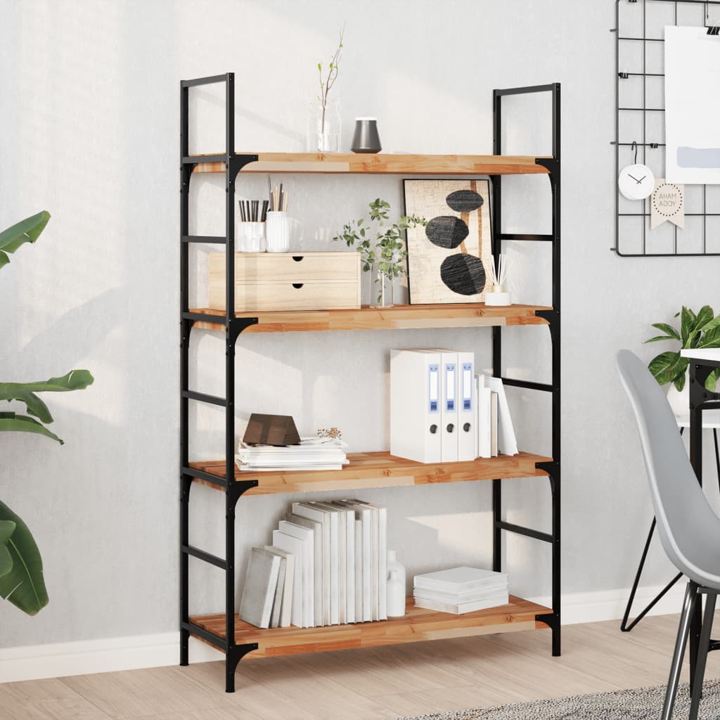 Flytende hyller 4 stk 80x30x4 cm oljebehandlet heltre akasie