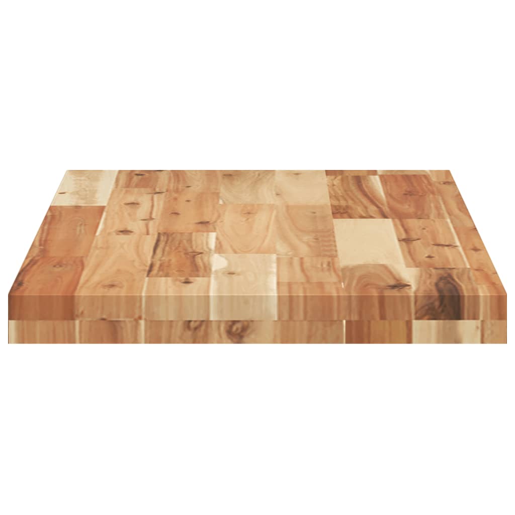Flytende hyller 2 stk 60x40x4 cm oljebehandlet heltre akasie