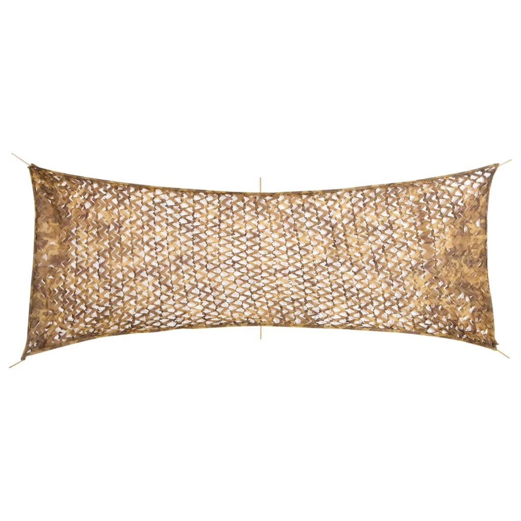 Kamuflasjenett med oppbevaringspose 412x144 cm sand vidaXL