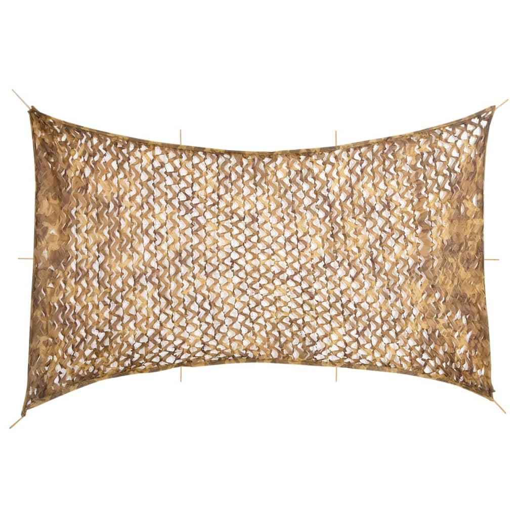 Kamuflasjenett med oppbevaringspose 600x414 cm sand