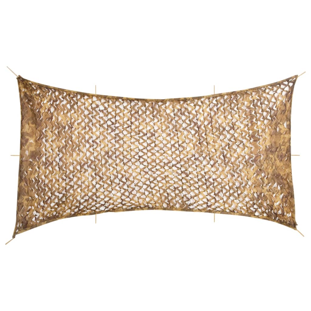 Kamuflasjenett med oppbevaringspose 708x423 cm sand