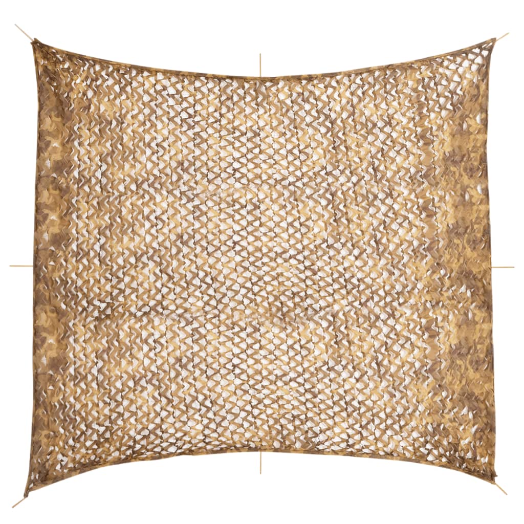 Kamuflasjenett med oppbevaringspose 521x493 cm sand