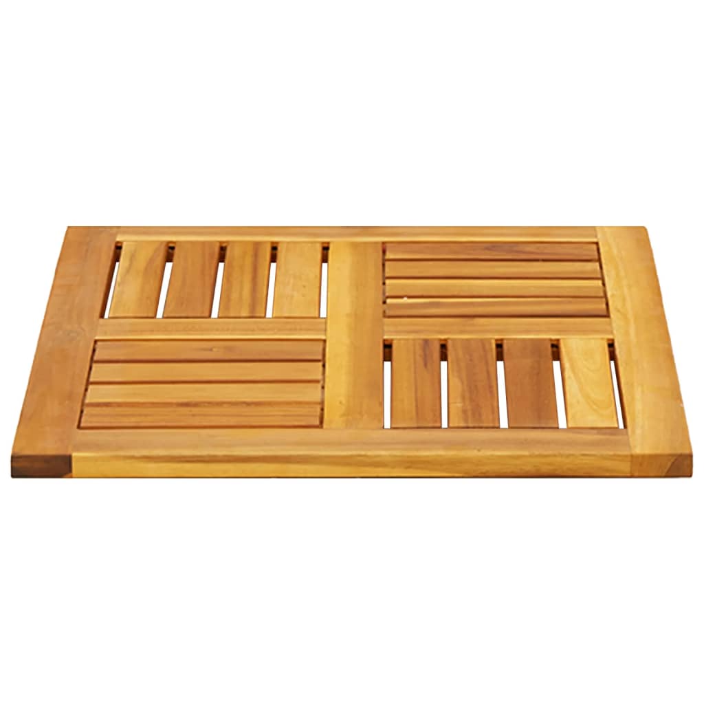 Bordplate 50x50x2 cm firkantet heltre akasie vidaXL