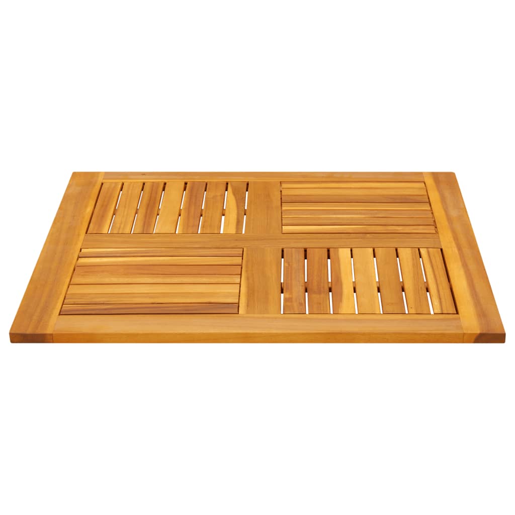 Bordplate 80x80x2,2 cm firkantet heltre akasie