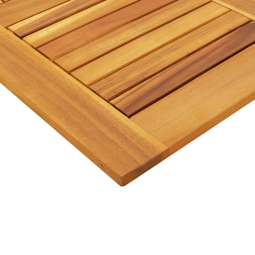 Bordplate 80x80x2,2 cm firkantet heltre akasie