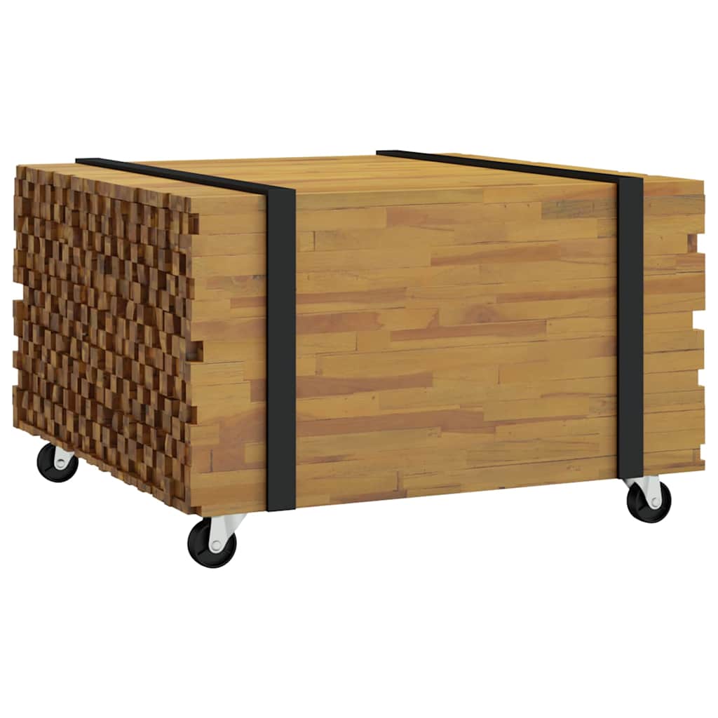 Kaffebord Brun 60 x 60 x 38 cm Massivt Teaktre