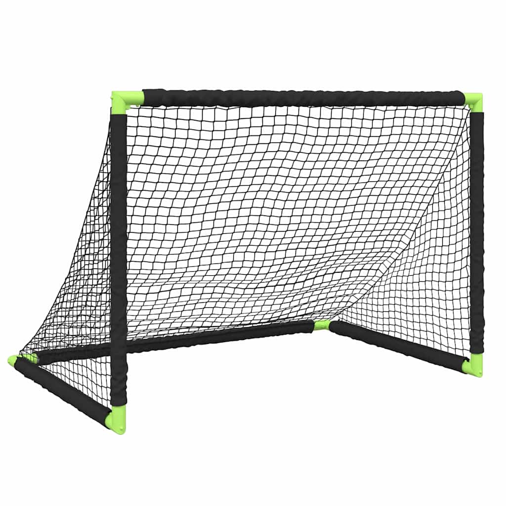 Sammenleggbart fotballmål for barn svart 90x64x64 cm