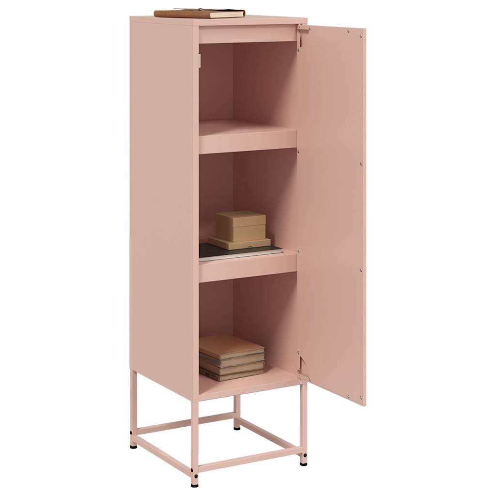 Highboard rosa 36x39x123 cm stål