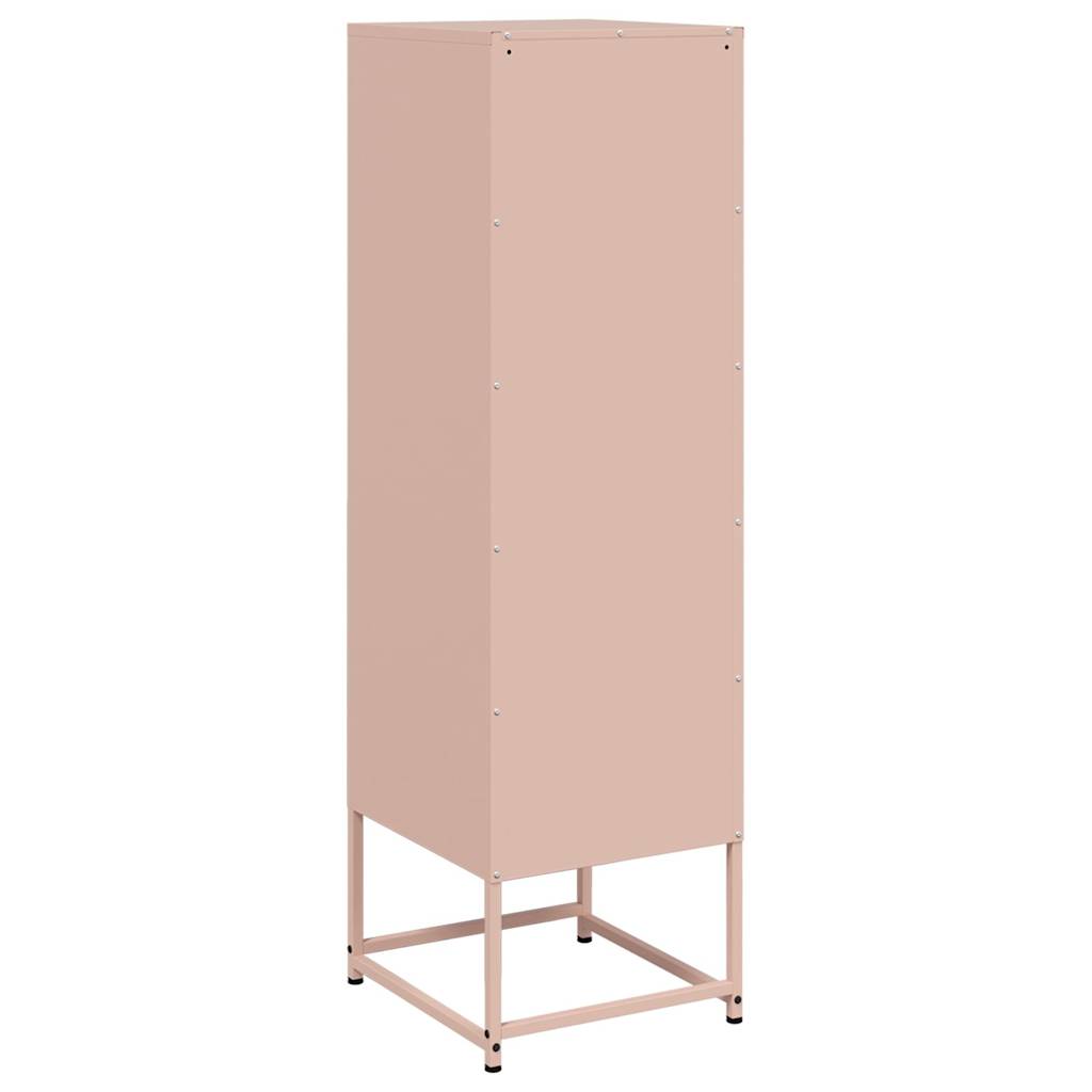 Highboard rosa 36x39x123 cm stål