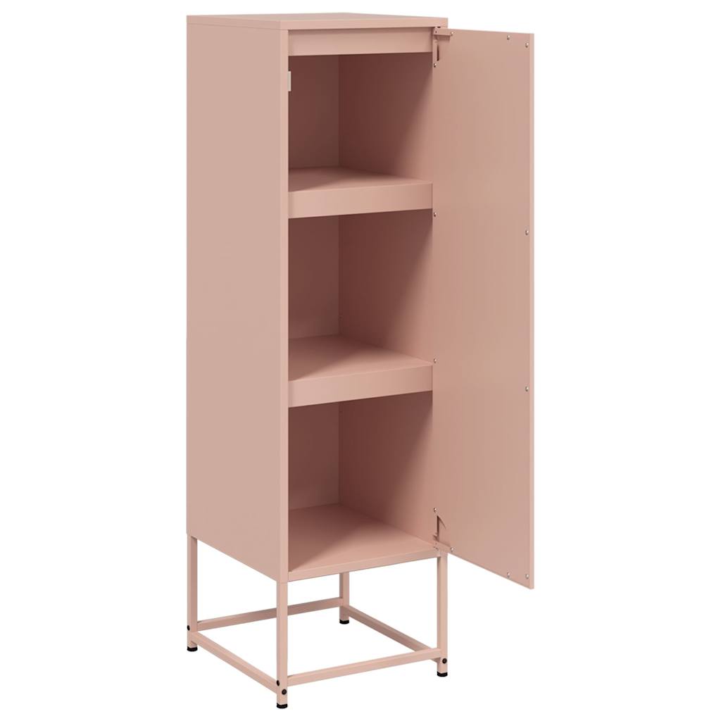 Highboard rosa 36x39x123 cm stål