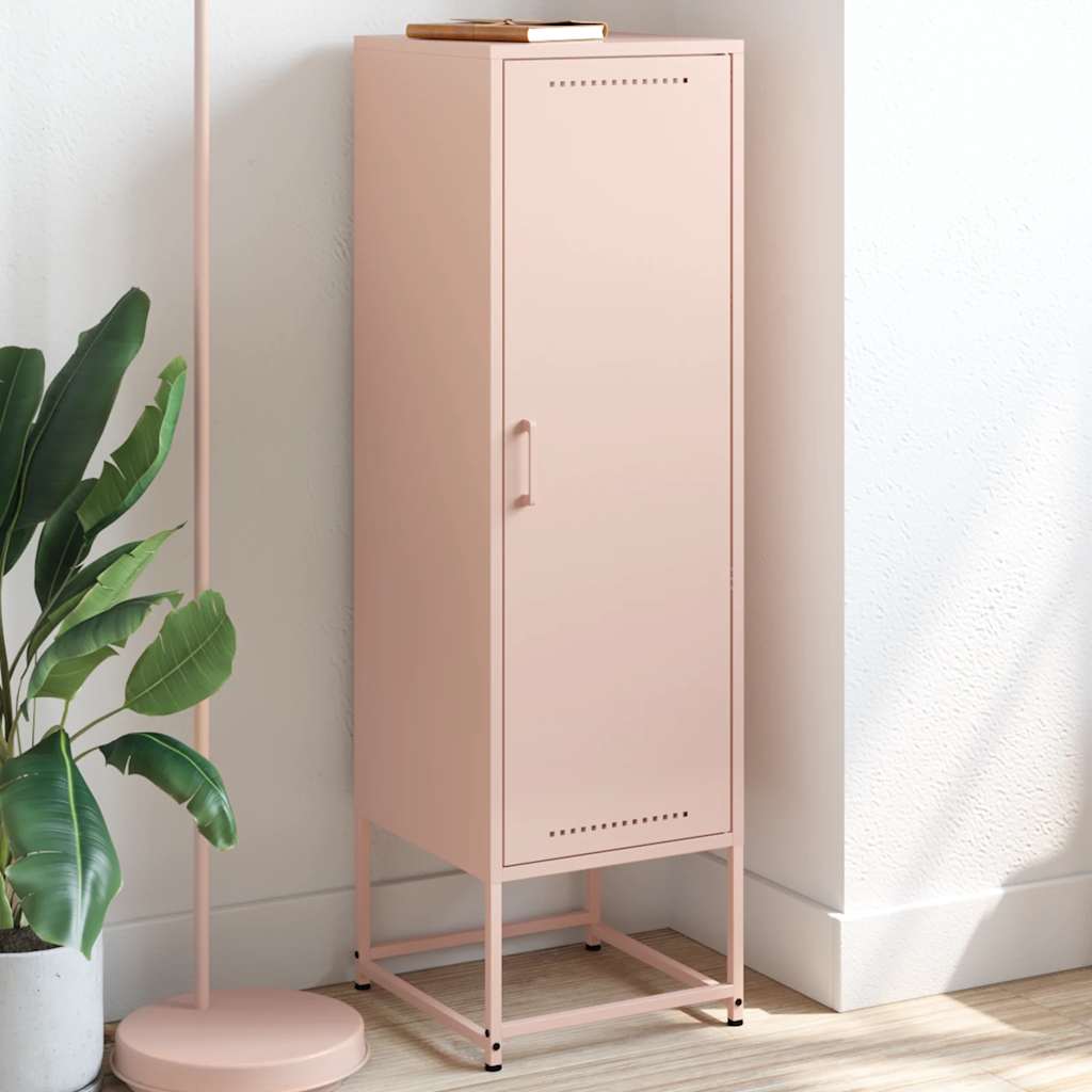 Highboard rosa 36x39x123 cm stål