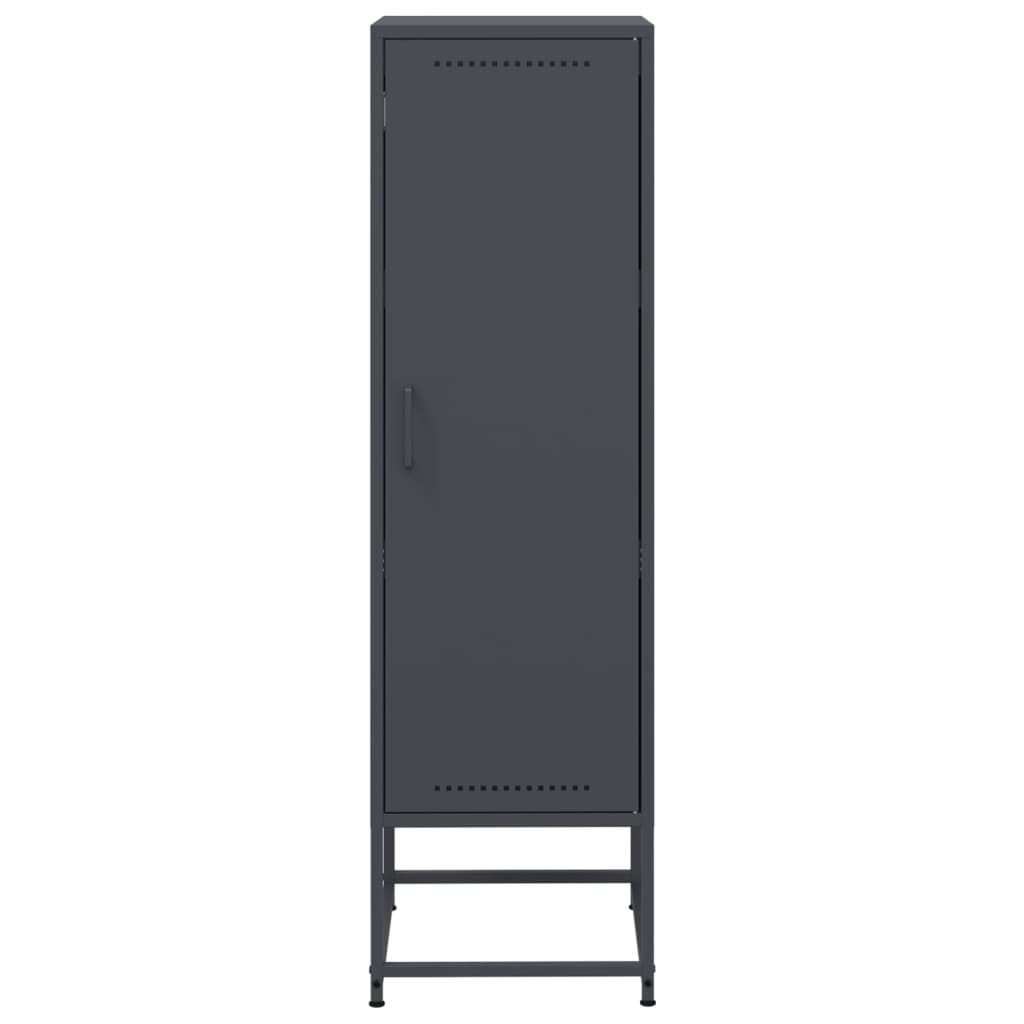 Highboard antrasitt 36x39x123 cm stål