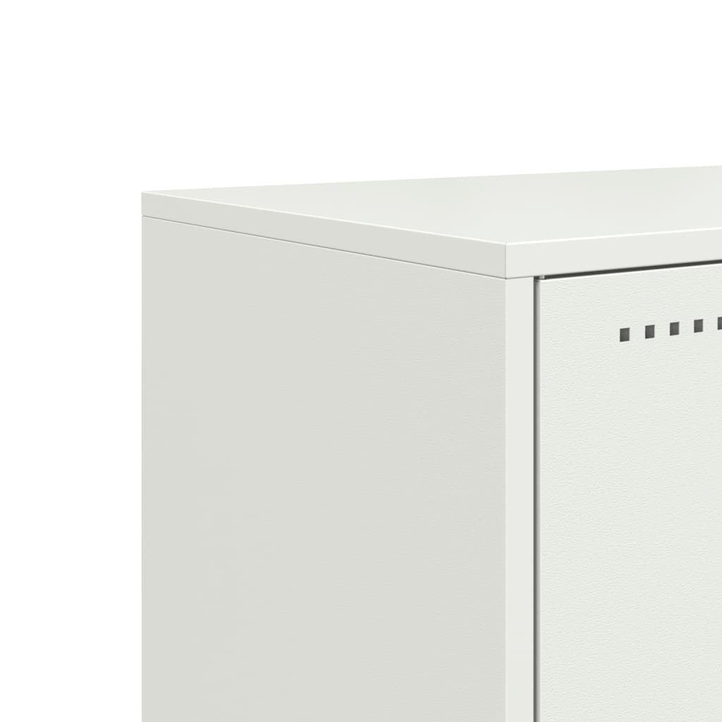 Highboard sennepsgul 100,5x39x107 cm stål