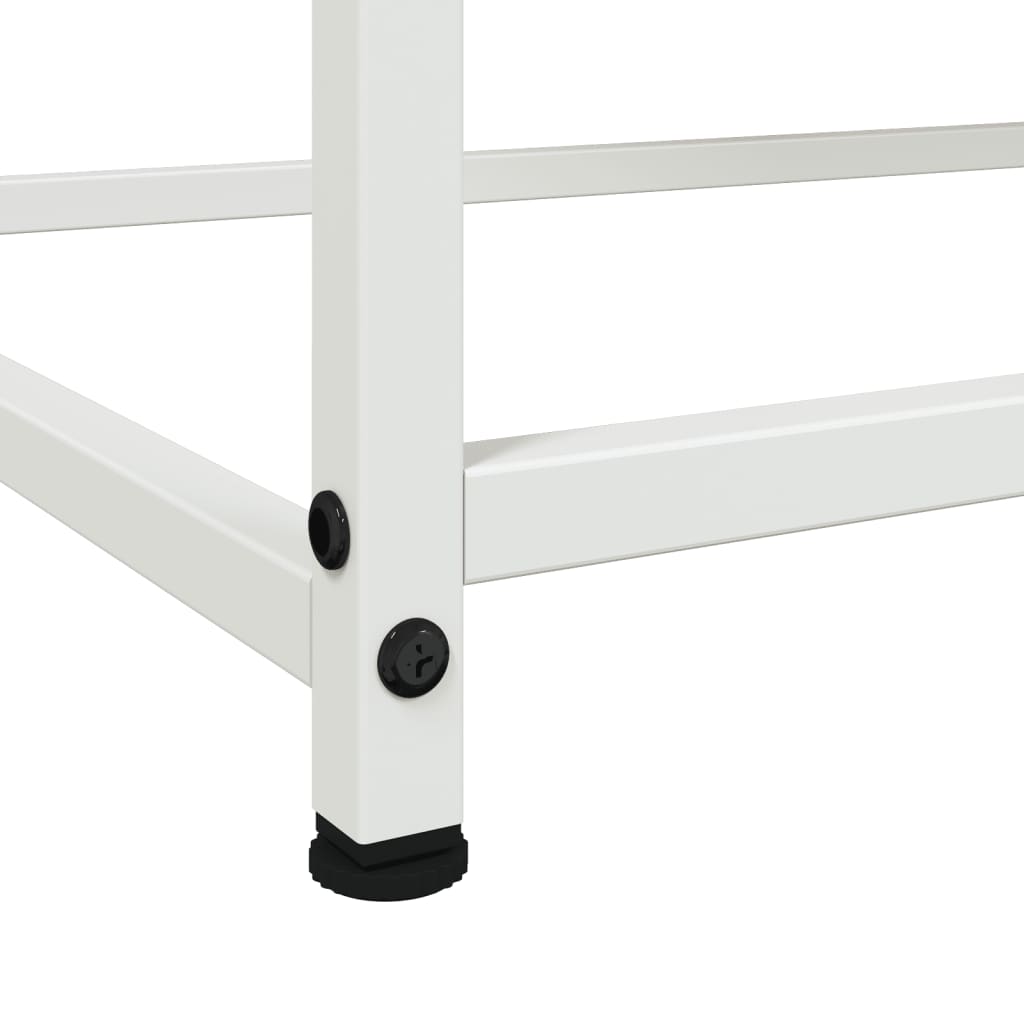 Skjenk hvit 100,5x39x107 cm stål