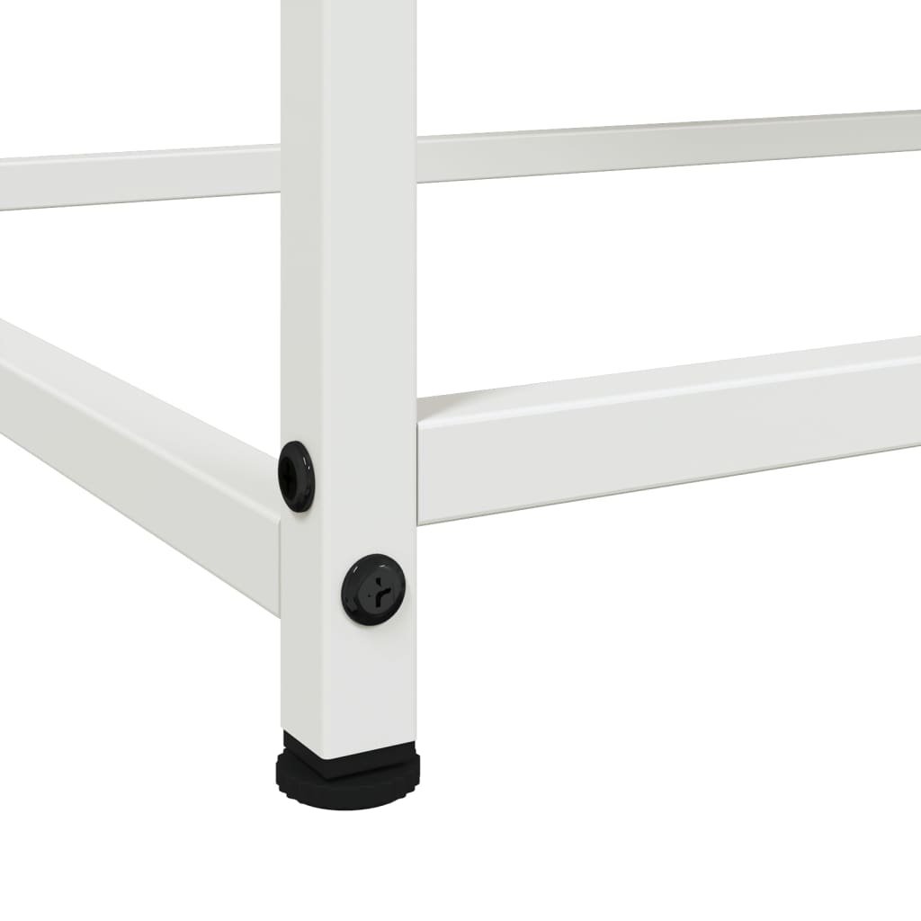 Skjenk hvit 100,5x39x107 cm stål