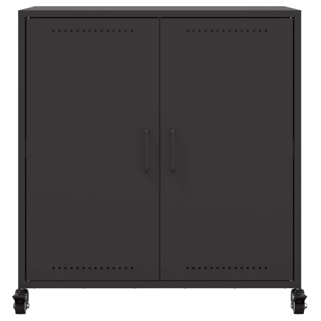 Skjenk olivengrønn 68x39x72 cm stål