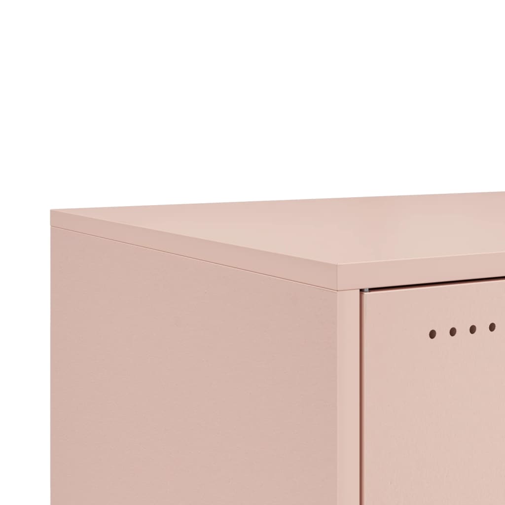Salongbord rosa 68x50x43,5 cm stål