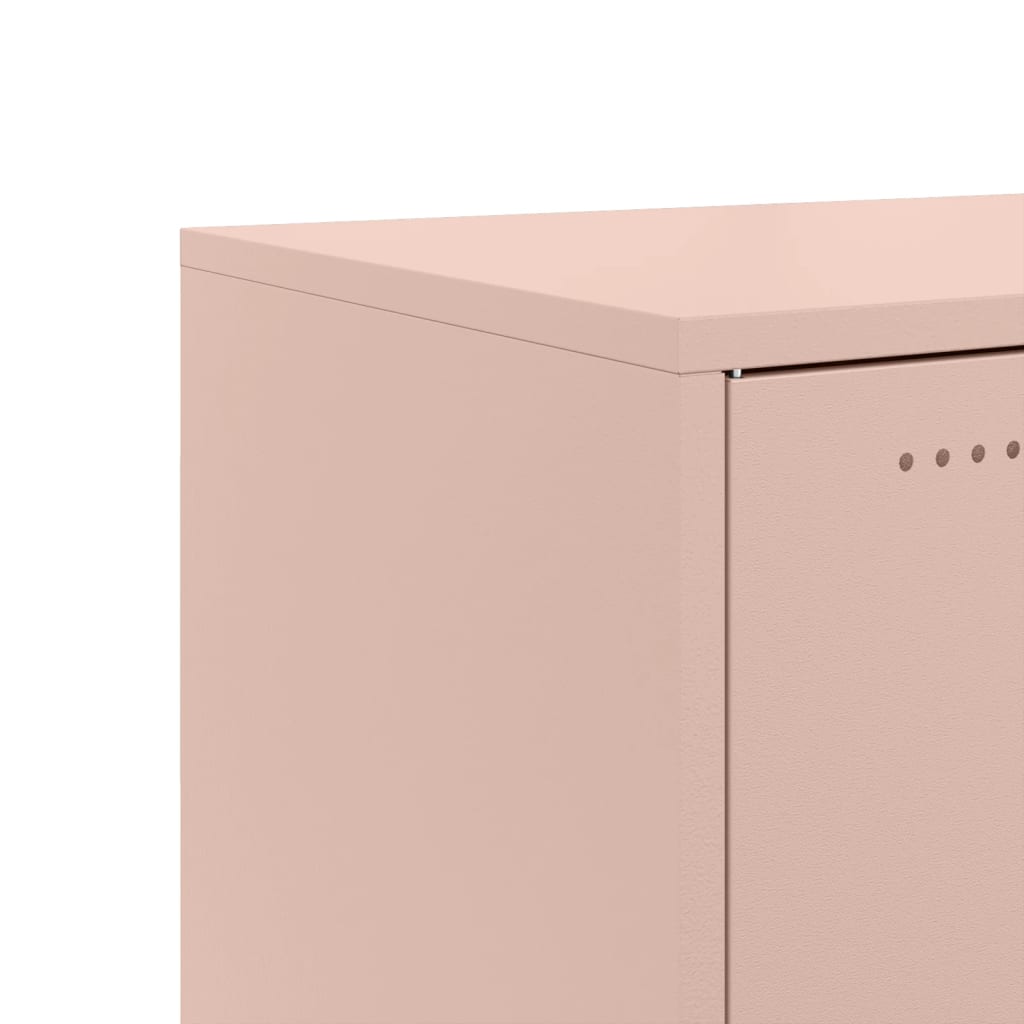 Skjenk rosa 100,5x39x72 cm stål