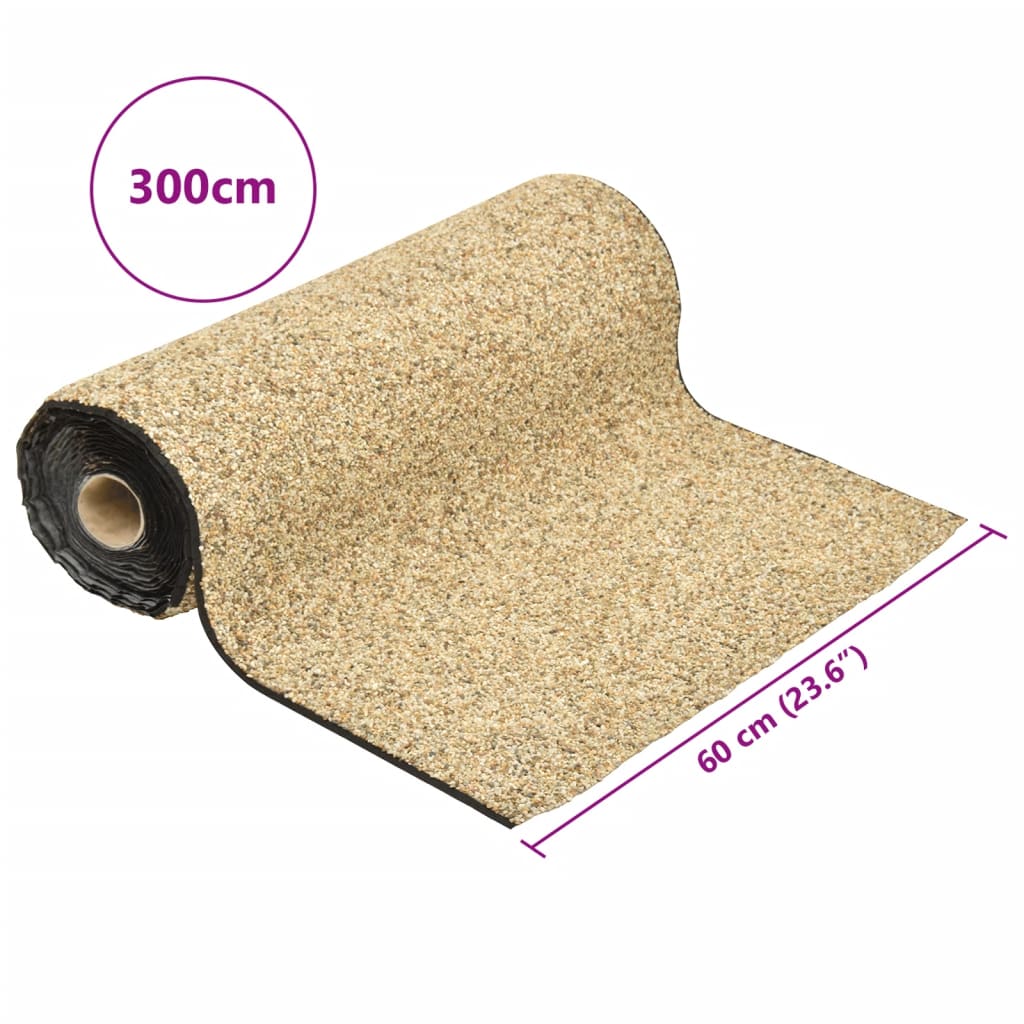 Steinfolie naturlig sand 300x60 cm