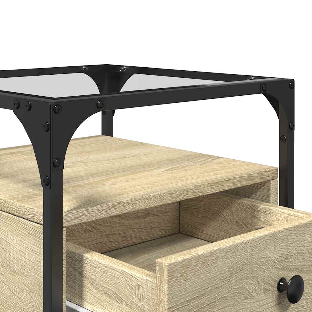 Nattbord sonoma eik 40x40x55 cm konstruert tre